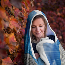 Load image into Gallery viewer, Psalms 91:4 KJV Angel Wings Christian Hooded Blanket 6