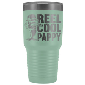 Reel Cool Pappy Fishing Pappy Tumbler teal