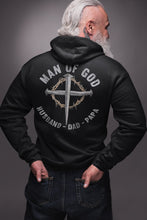 Load image into Gallery viewer, Christian Quote Hoodie, Man Of God Husband Dad Papa