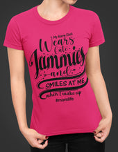 Load image into Gallery viewer, My Alarm Clock Wears Cute Jammies And Smiles At Me When I Wake Up Cute New Mom Shirts 