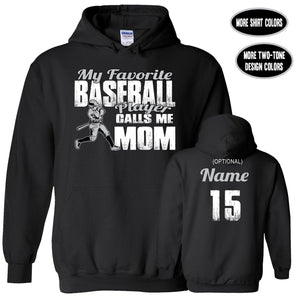 Baseball Mom Hoodie, My Favorite Baseball Player Calls Me Mom