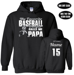 Baseball Papa Hoodie, My Favorite Baseball Player Calls Me Papa