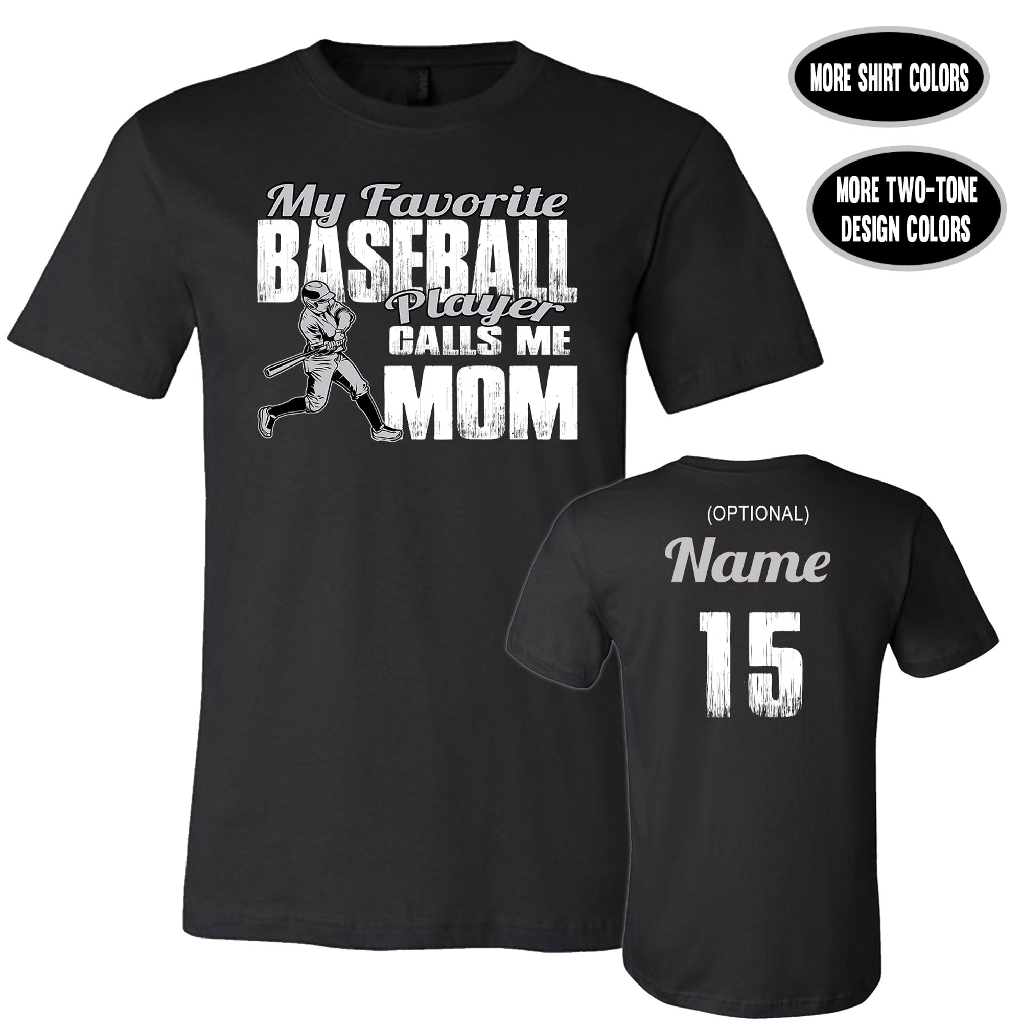 Baseball Mom Shirt Personalize With Players Name and Number 