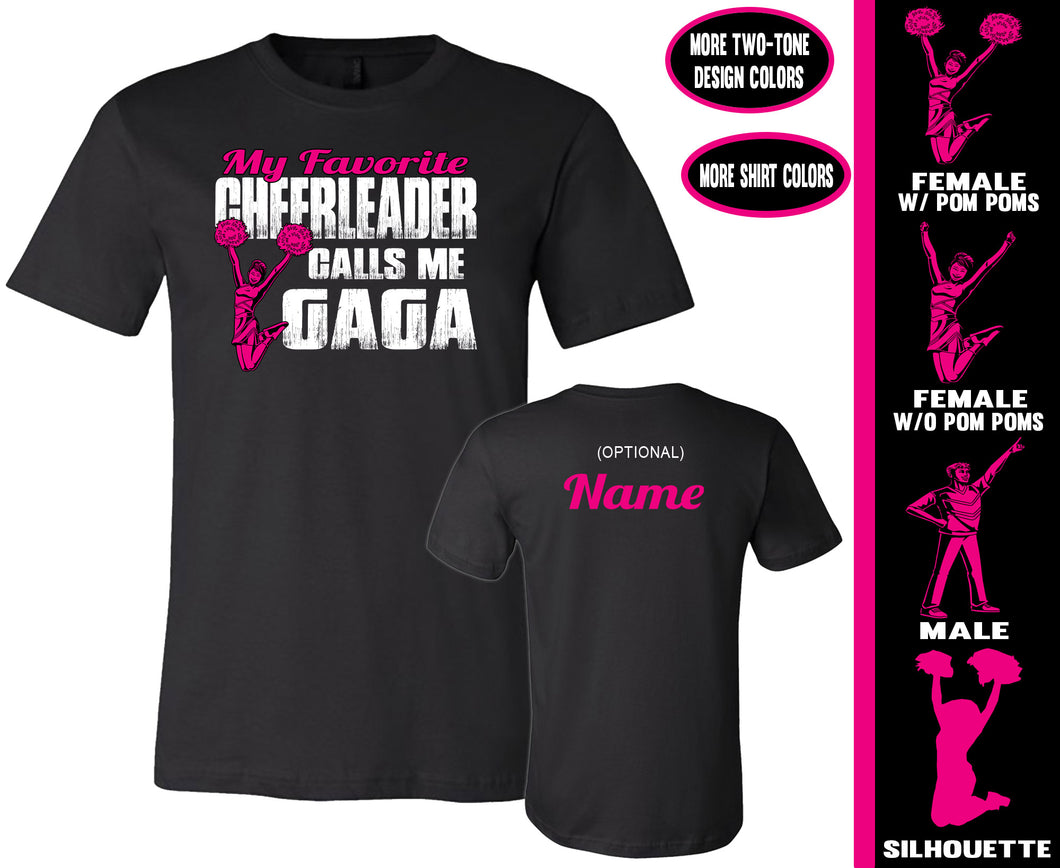 Cheer Gaga Shirts, My Favorite Cheerleader Calls Me Gaga