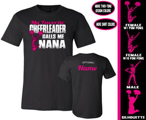 My Favorite Cheerleader Calls Me Nana Cheer Nana T Shirts