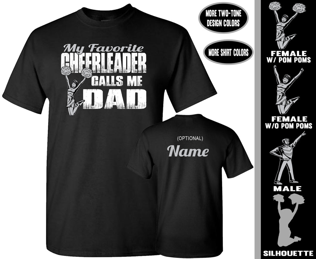 Cheer Dad Shirts, My Favorite Cheerleader Calls Me Dad Proud 