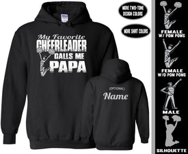 My Favorite Cheerleader Calls Me Papa Cheer Hoodie