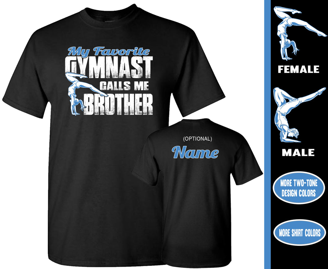 Gymnastic Brother Shirt | My Favorite Gymnast Calls Me Brother