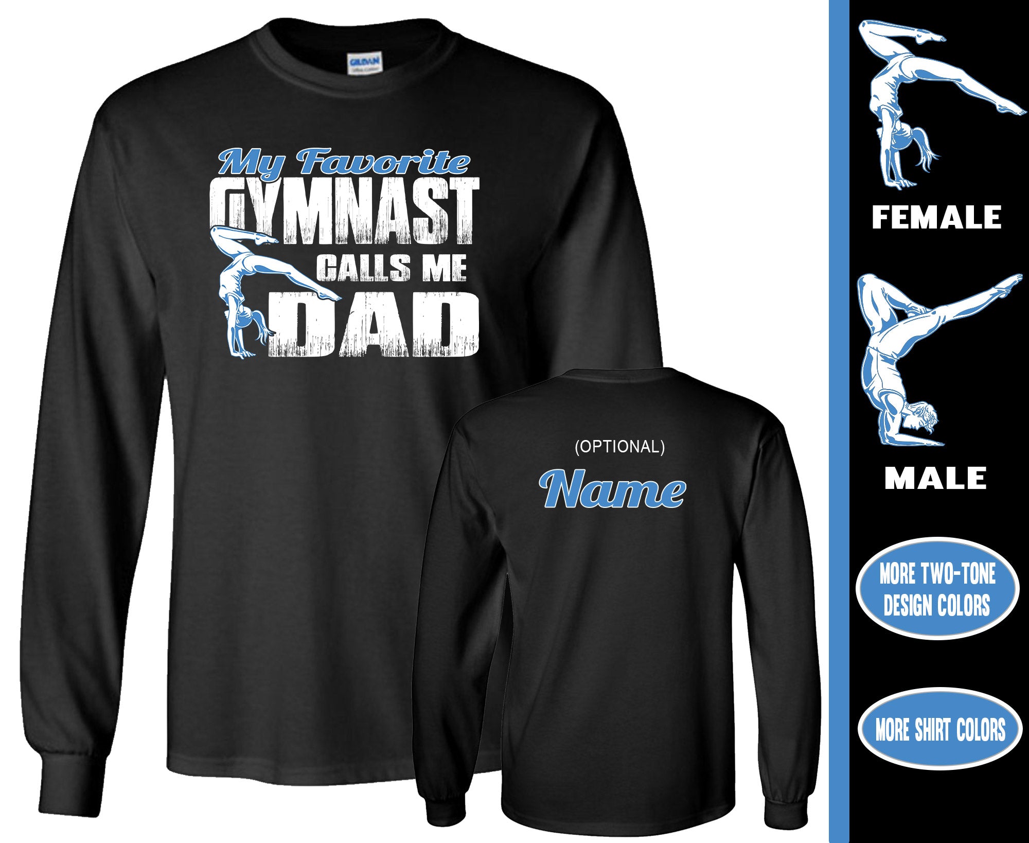 Mens My Favorite Gymnast Calls Me Dad Gymnastic Dad Shirt