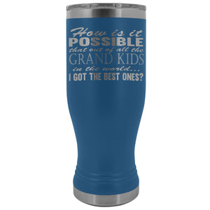 Best Grand Kids Grandparent Tumblers blue