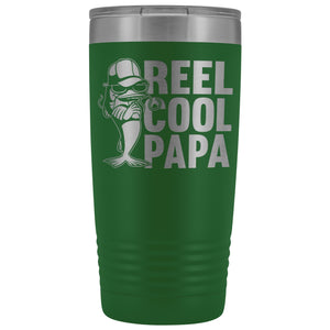 Reel Cool Papa Fishing Papa 20oz Tumbler green