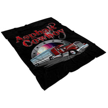 Load image into Gallery viewer, Asphalt Cowboy Trucker Fleece Throw Blanket 3