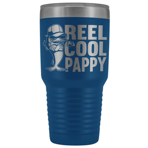 Reel Cool Pappy Fishing Pappy Tumbler blue