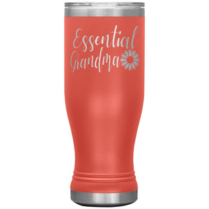 Essential Grandma Tumbler Cup, Grandma Gift Idea coral