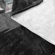 Load image into Gallery viewer, Asphalt Cowboy Trucker Fleece Throw Blanket 4