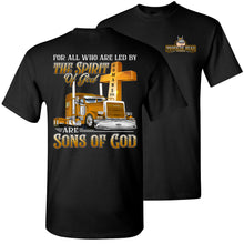 Load image into Gallery viewer, Christian Trucker Shirts, Sons Of God, Trucker Gifts black