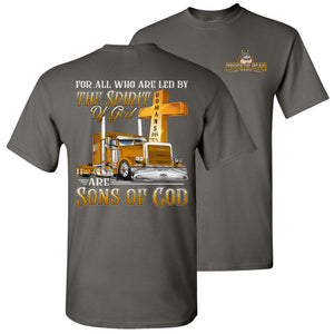 Christian Trucker Shirts, Sons Of God, Trucker Gifts grey