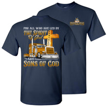 Load image into Gallery viewer, Christian Trucker Shirts, Sons Of God, Trucker Gifts navy