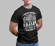 Load image into Gallery viewer, Super Cool Softball Dad Shirts white design 