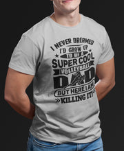 Load image into Gallery viewer, Super Cool Funny Volleyball Dad Shirts Girl Player mock up