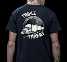 Load image into Gallery viewer, Triple Threat LTL Truck Driver T-Shirt mock up