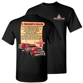 Trucker's Prayer Trucker Shirt christian trucker shirts black 