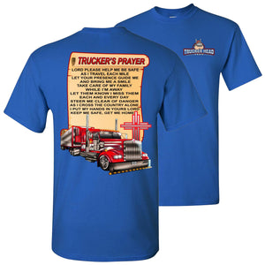 Trucker's Prayer Trucker Shirt christian trucker shirts  royal