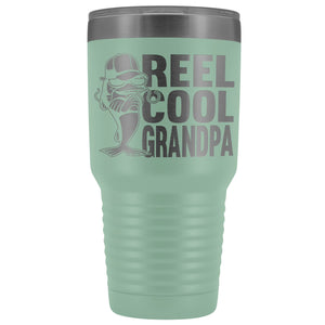 Reel Cool Grandpa 30oz. Tumblers Grandpa Fishing Travel Mug teal