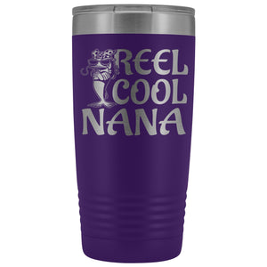 Reel Cool Nana Fishing 20oz Tumbler purple