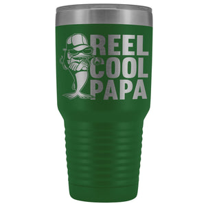 Reel Cool Papa Fishing Papa Tumbler green