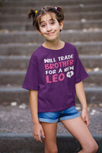Load image into Gallery viewer, Will Trade Brother For New Leo Gymnastics T Shirt