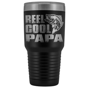Reel Cool Papa Fishing Papa Tumbler black