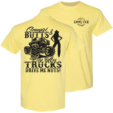 Load image into Gallery viewer, Cowgirl Butts &amp; Big Ass Trucks Country Cowboy T Shirt Cornsilk