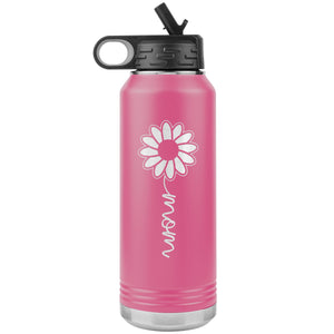 Sunflower Mom Water Bottle Tumblers pink