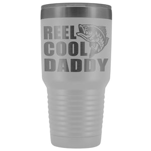 Reel Cool Daddy 30oz.Tumblers Daddy Travel Coffee Mug white