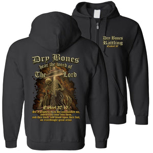 Dry Bones Rattling Shirt zip hoodie