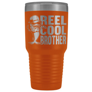 Reel Cool Brother 30oz.Tumblers Brothers Travel Coffee Mug orange